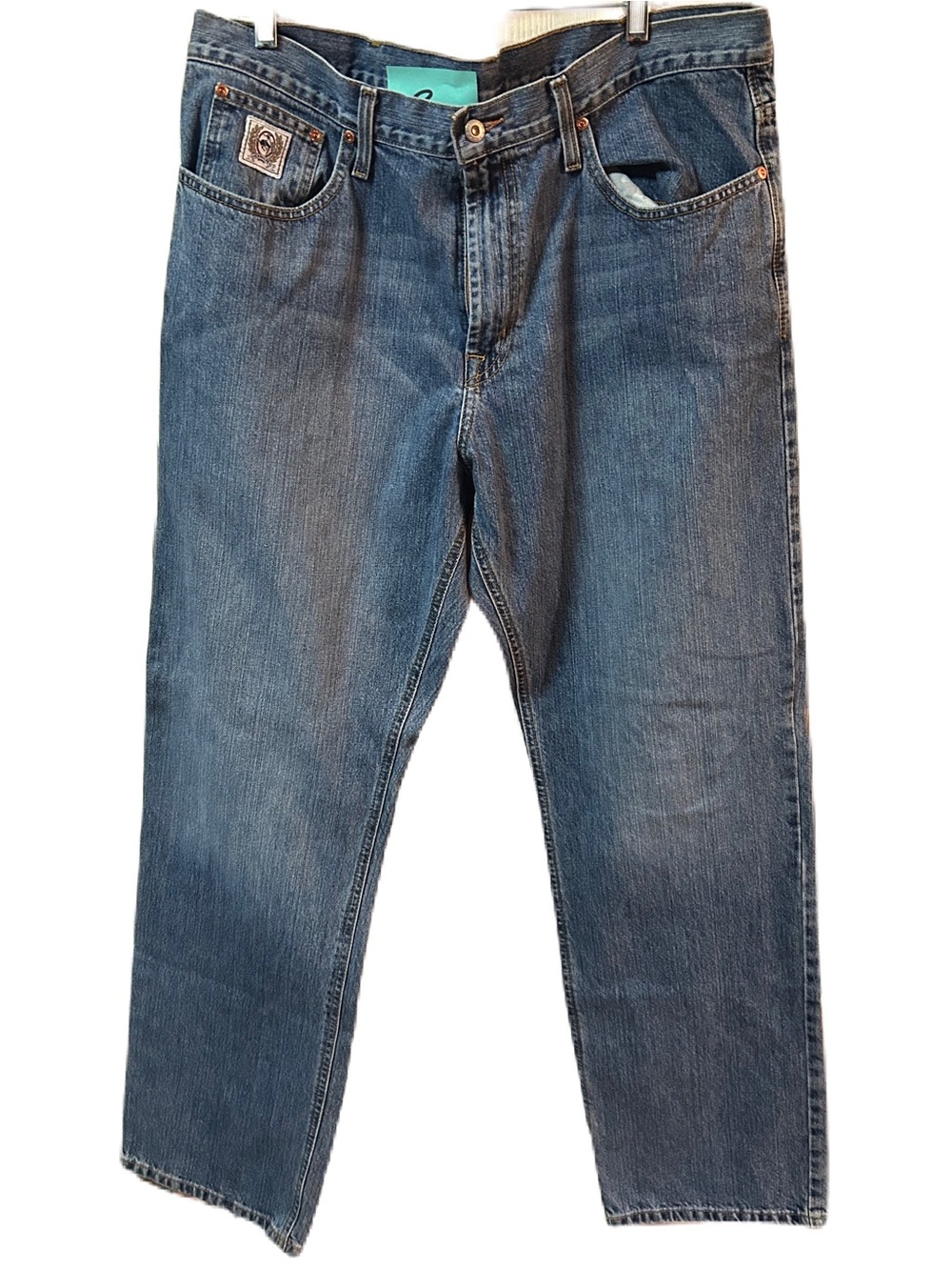 Cinch Jeans Men's White Label Mid Rise Straight Leg Blue MB92834 003 SZ 38x34.EC